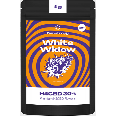 Canntropy H4 Flower White Widow 30%, 1 G - 100 G 100 Grams Canntropy H4 Flower White Widow 30%, 1 G - 100 G 100 Grams