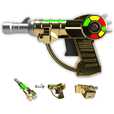 Smyle Labs Raygun Penjamin Battery With Lights And Sound Gold Smyle Labs Raygun Penjamin Battery With Lights And Sound Gold
