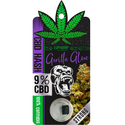 Euphoria Hash 9% Gorilla Glue, 1 G Euphoria Hash 9% Gorilla Glue, 1 G