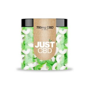 JustCBD Gummies Apple Rings 250 mg - 750 mg CBD - 750 mg CBD