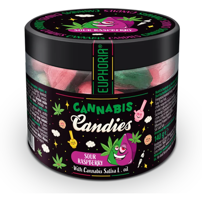 Euphoria Cannabis Raspberry Gummies - Gummy Candies Euphoria Cannabis Raspberry Gummies - Gummy Candies