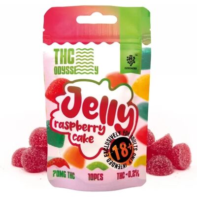 Czech Thc Odyssey Jelly Raspberry Cake, 70 Mg Thc, 10 Pcs Czech Thc Odyssey Jelly Raspberry Cake, 70 Mg Thc, 10 Pcs