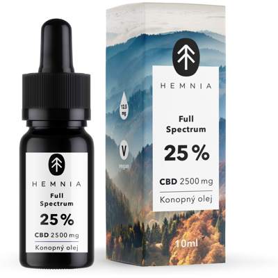 Hemnia Full-Spectrum Hemp Oil 25%, 2500 Mg, 10 Ml Hemnia Full-Spectrum Hemp Oil 25%, 2500 Mg, 10 Ml
