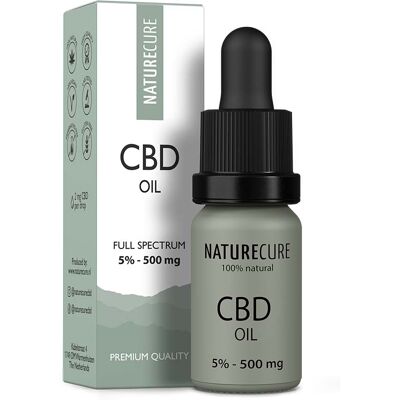 Nature Cure Full Spectrum Oil, 5%, 500 Mg, 10 Ml Nature Cure Full Spectrum Oil, 5%, 500 Mg, 10 Ml