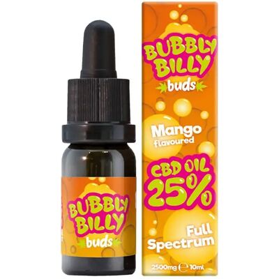 Multitrance Bubbly Billy Buds Oil Mango, 25 % , 2500 Mg, 10 Ml Multitrance Bubbly Billy Buds Oil Mango, 25 % , 2500 Mg, 10 Ml