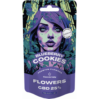 Canntropy CBD Blueberry Cookies - 25% CBD - 100g - Relaxing Snack Canntropy CBD Blueberry Cookies - 25% CBD - 100g - Relaxing Snack