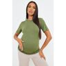 PrettyLittleThing Maternity Khaki Short Sleeve Basic Crew Neck Fitted T Shirt