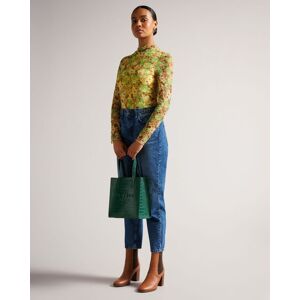 Ted Baker Croc Detail Small Icon in Green REPTCON, Women's Accessories Size: ONE SIZE