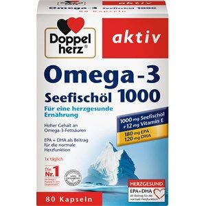 Doppelherz Health Cardiovascular Omega-3 + sea fish oil capsules 107,80 g