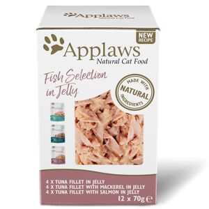Applaws 24x70g Fish Selection Mixed in Jelly Cat Pouches Applaws Wet Cat Food