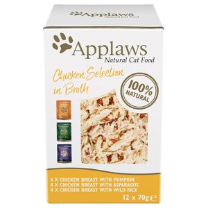 Applaws 12x70g Chicken Selection Pouches Mixed Applaws Wet Cat food