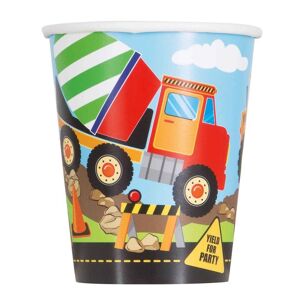 Baker Ross Construction Party Cups (Pack of 8) Party Supplies