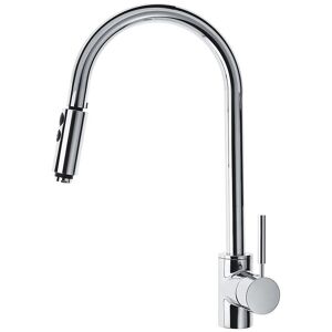 Kaja IPURI Single Hand Sink Faucet with Pull-Out Bar Spray 55870-C H: 46,5 Auslauf: 24,5 cm