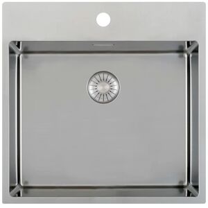 Megabad Profi Collection Living Kitchen stainless steel kitchen sink 49 x 52 cm, with tap hole drilling MBPP45KR10 B: 49 T: 52 H: 18,5 cm