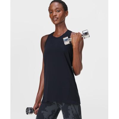 Sweaty Betty Athlete Featherweight Seamless Vest, Black, Women's XS Sweaty Betty Athlete Featherweight Seamless Vest, Black, Women's XS