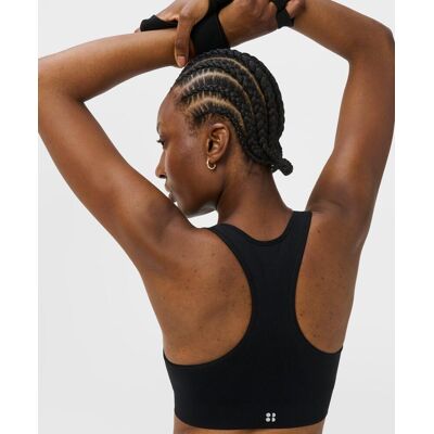 Sweaty Betty Stamina Seamless Sports Bra, Black, Women's S Sweaty Betty Stamina Seamless Sports Bra, Black, Women's S