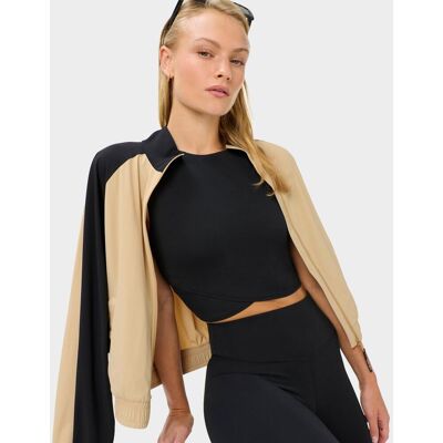 Sweaty Betty All Day Cropped Wrap Tank, Black, Women's XXS Sweaty Betty All Day Cropped Wrap Tank, Black, Women's XXS