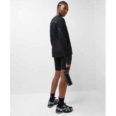 Sweaty Betty Tempo Train Adjustable Crew Neck Sweatshirt, Black, Women's XXS Sweaty Betty Tempo Train Adjustable Crew Neck Sweatshirt, Black, Women's XXS