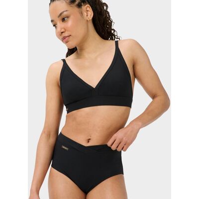 Sweaty Betty Wrap Front High Waist Bikini Brief, Black, Women's XXS Sweaty Betty Wrap Front High Waist Bikini Brief, Black, Women's XXS