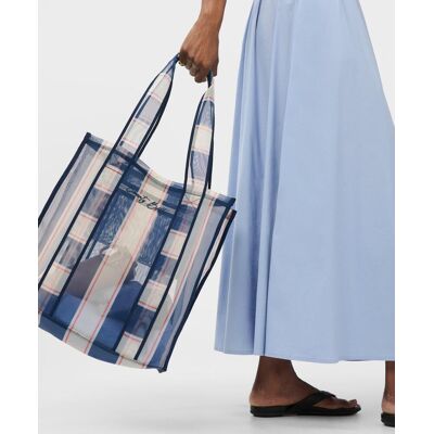 Sweaty Betty Mesh Beach Bag, Blue, Women's One Size Sweaty Betty Mesh Beach Bag, Blue, Women's One Size