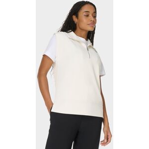 Sweaty Betty Sand Wash CloudWeight Half Zip Sleeveless Pullover, Neutral, Women's L Sweaty Betty Sand Wash CloudWeight Half Zip Sleeveless Pullover, Neutral, Women's L