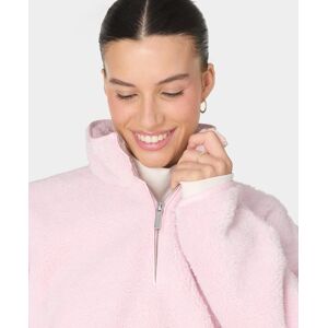 Sweaty Betty Plush Half Zip Fleece, Pink, Women's XL Sweaty Betty Plush Half Zip Fleece, Pink, Women's XL
