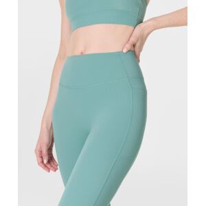 Sweaty Betty Ultimate Studio 7/8 Yoga Ribbed Leggings, Green, Women's M Sweaty Betty Ultimate Studio 7/8 Yoga Ribbed Leggings, Green, Women's M