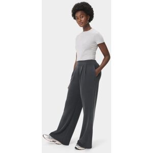 Sweaty Betty Sand Wash Wide Leg Trousers, Grey, Women's XS Sweaty Betty Sand Wash Wide Leg Trousers, Grey, Women's XS