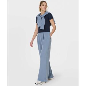 Sweaty Betty Sand Wash Wide Leg Trousers, Blue, Women's L Sweaty Betty Sand Wash Wide Leg Trousers, Blue, Women's L