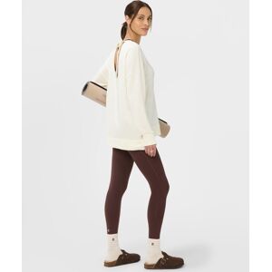 Sweaty Betty After Class Open Back Tie Sweatshirt, White, Women's XL Sweaty Betty After Class Open Back Tie Sweatshirt, White, Women's XL