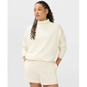 Sweaty Betty Revive Rib Mix Funnel Neck Jumper, White, Women's XS Sweaty Betty Revive Rib Mix Funnel Neck Jumper, White, Women's XS