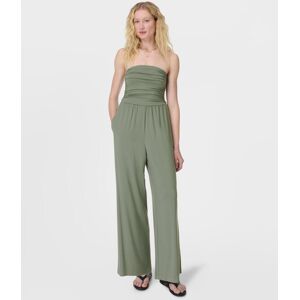 Sweaty Betty Modal Wide Leg Jumpsuit, Green, Women's S Sweaty Betty Modal Wide Leg Jumpsuit, Green, Women's S