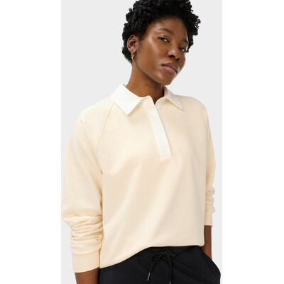 Sweaty Betty Revive Rugby Sweatshirt, Neutral, Women's L Sweaty Betty Revive Rugby Sweatshirt, Neutral, Women's L