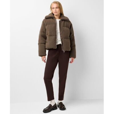 Sweaty Betty Nimbus Short Sherpa Jacket, Brown, Women's L Sweaty Betty Nimbus Short Sherpa Jacket, Brown, Women's L