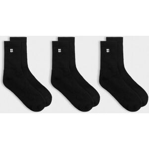 Sweaty Betty Essentials Crew Socks 3 Pack, Black, Women's UK 6-8 Sweaty Betty Essentials Crew Socks 3 Pack, Black, Women's UK 6-8