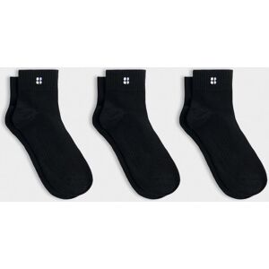 Sweaty Betty Essentials Mini Crew Socks 3 Pack, Black, Women's UK 2-5 Sweaty Betty Essentials Mini Crew Socks 3 Pack, Black, Women's UK 2-5