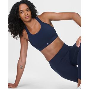 Sweaty Betty Power Medium Support Seam-Free Bust Bra, Blue, Women's M Sweaty Betty Power Medium Support Seam-Free Bust Bra, Blue, Women's M