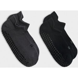 Sweaty Betty Reformer Trainer Gripper Socks 2 Pack, Black, Women's UK 2-5 Sweaty Betty Reformer Trainer Gripper Socks 2 Pack, Black, Women's UK 2-5