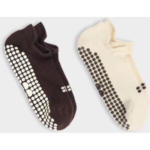 Sweaty Betty Reformer Trainer Gripper Socks 2 Pack, Brown, Women's UK 2-5 Sweaty Betty Reformer Trainer Gripper Socks 2 Pack, Brown, Women's UK 2-5