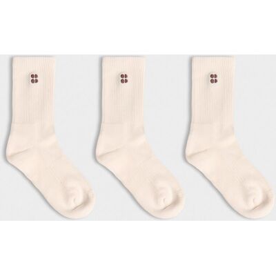 Sweaty Betty Essentials Crew Socks 3 Pack, Neutral, Women's UK 2-5 Sweaty Betty Essentials Crew Socks 3 Pack, Neutral, Women's UK 2-5