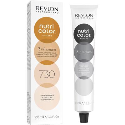 Revlon Golden Blonde Nutri Color Filters Toning 730 - Hair Color Mask Revlon Golden Blonde Nutri Color Filters Toning 730 - Hair Color Mask