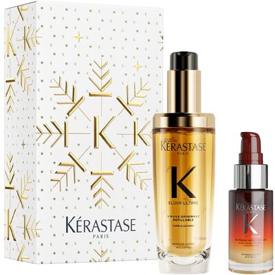 Kérastase Elixir Ultime + 8 Hour Magic Night Serum XMas Set (Serum 30ml + Oil 75ml) Kérastase Elixir Ultime + 8 Hour Magic Night Serum XMas Set (Serum 30ml + Oil 75ml)