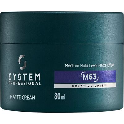 System Professional MAN M63 Matte Cream mittlerer Halt 80 ml System Professional MAN M63 Matte Cream mittlerer Halt 80 ml