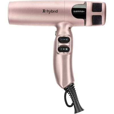 Gamma+ Hairdryer X-Hybrid Matt Gold Rose Gamma+ Hairdryer X-Hybrid Matt Gold Rose