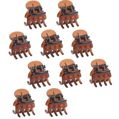 H+B Italia Mini-Haarklammern Havana - Hair Clips H+B Italia Mini-Haarklammern Havana - Hair Clips