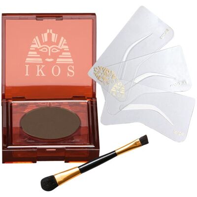 IKOS Eyebrow Styler Set - 3 Templates, Powder, Brush - Perfect Brows IKOS Eyebrow Styler Set - 3 Templates, Powder, Brush - Perfect Brows
