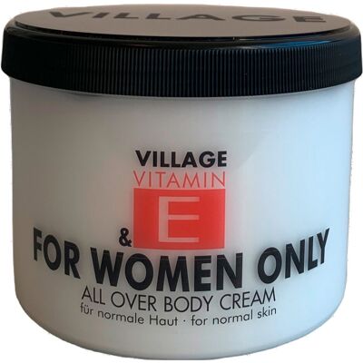 Village Village Vitamin E For Women Only Bodycream 500 ml Village Village Vitamin E For Women Only Bodycream 500 ml