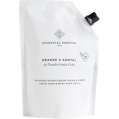 Essential Parfums Orange X Santal Hand & Body Soap Refill 500 ml Essential Parfums Orange X Santal Hand & Body Soap Refill 500 ml