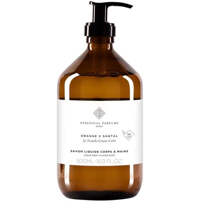 Essential Parfums Orange X Santal Hand & Body Soap 500 ml Essential Parfums Orange X Santal Hand & Body Soap 500 ml