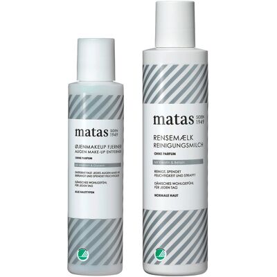 MATAS Skin Care Duo - Gentle Eye Makeup Remover & Cleansing Milk - Skincare Set MATAS Skin Care Duo - Gentle Eye Makeup Remover & Cleansing Milk - Skincare Set